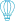 Bright blue icon in the shape of an abstract organic silhouette on a dark gray background.